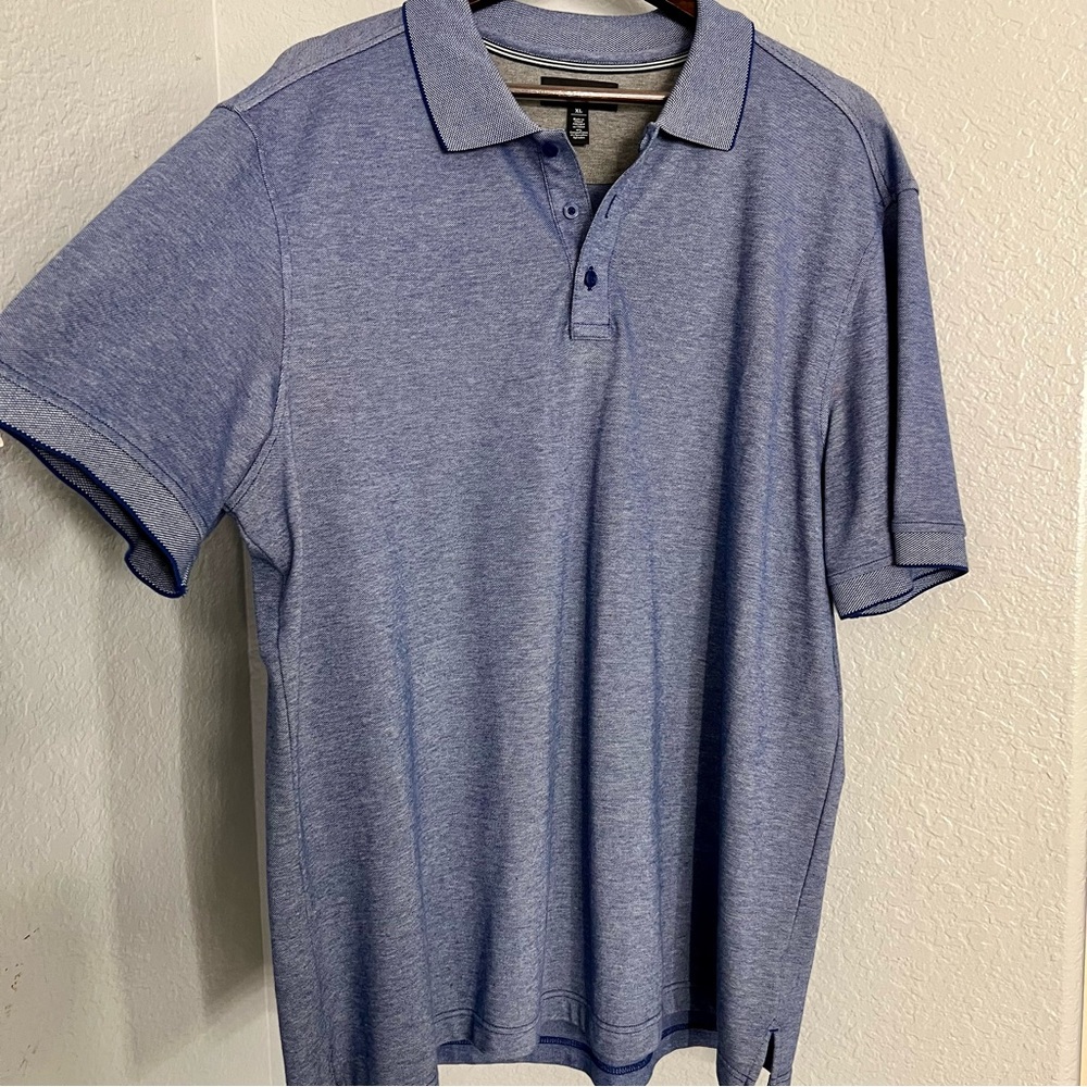 Nordstrom Mens Shop Baby Blue Blue Polo - Picture 5 of 11